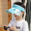 Summer children's hats, suitable for both boys and girls, sun hats with sun protection, baby cartoon bear pull board sun hats Application Scenario
